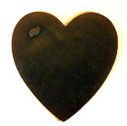 Antique Leather And Felt Heart Shaped Needle Case - O k  Needles