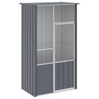 Big Galvanized Steel Bird Cage For Indoors And Outdoors Vidaxl