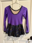 Girls Figure Skating Dress  Swarovski Crystals  Size Child M  10 12 