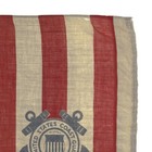 Vintage Us Coast Guard Flag Wool Cloth American Nautical Maritime Uscg Military