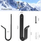 Snowboard Wall Mount Rack Storage Display Hanger Clips For Indoor Garage Room