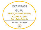 Az-500  Ms-500  Sc-100  Az-104  Az-305 Exam  Pdf vce  azure Cybersecurity
