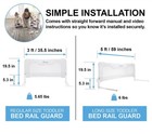 Totcraft Bed Rail For Toddlers   Infants     Kids Bed Safety Guard Rail White  