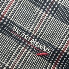 Vintage British Airways Airline Blanket 50x72 Plaid Embroidered Logo Aviation