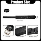 2pcs Leather Arm Bands For Men  Punk Bracelets Adjustable Upper 1  Black 
