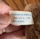 Dan-dee 1979 Dog Vintage 4 5 In Brown Floppy Ears Plushie Stuffed Animal