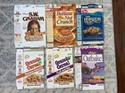  46 Different  Vintage 1980s And 1990s Healthy Nutritional Cereal Boxes Rare 