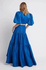 Nwot Aje Reverb Gathered Midi Skirt Blue Au 10 Us 6 Aud 455