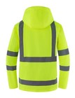 Men Waterproof Safety Rain Jacket Visibility Reflective Safety Raincoat Hooded