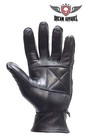 New Women s Black Full Finger Leather Motorcycle Biker Riding Zipper Gloves