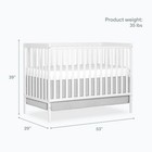 Synergy 5-in-1 Convertible Full-size Baby Crib With Toddler  Day   Full Bed C   