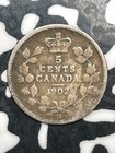 1902-h Canada 5 Cents Lot f6188 Silver 