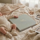 Baby Memory Book First 5 Years Neutral Journal Scrapbook Photo Album Keepsake