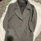 Love Tree Collared Button Pockets Gray Mid-length Women s Overcoat Regular