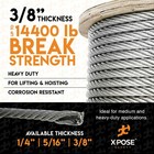 7 X 19 Galvanized Steel Aircraft Cable Wire Rope- 3 8 - 14 400 Lb Break Strength
