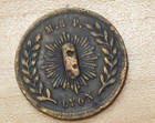 Mexico Vintage Lyon M p Millitary Uniform Button Token 2 9g 20mm
