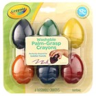 My First Crayola Washable Palm Grasp Crayons  6 Count