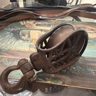 Used Vintage Barn Pulley H 254 Cast Iron