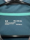 Under Armour Heatgear Half Zip Pullover Youth Xl Loose Fit Gray blue Athleisure