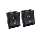 2pcs Start On Off Snap In Toggle Switches boat Shaped Start Switch 6 Pins 3