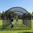 33ft Baseball Batting Cage Heavy-duty Hitting Net W  Sturdy Frame Training Cage