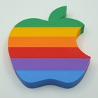 Vintage Apple Macintosh Logo Display decoration sign paperweight  6-color Print