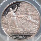 1965 Death Of Winston Churchill Silver Medal 28g 38mm Spink  Anacs Ms69 Dcam