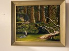 Chico Charles Wheeler Florida Artist Signed Oil Painting  On Cardboard Highwaym
