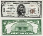 1929  5 Pmg 64 Epq Ty  1 Coshocton  Ohio Ch  5103 National Banknote Uncirculated