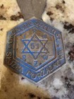 Rare  100  Original Ww2 Jewish Warsaw Ghetto Special Police Badge  Holocaust