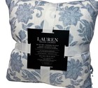 Lauren Ralph Lauren Indoor outdoor Square Pillow Setfloral Blue White 18x18 Poly