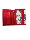 Hello Kitty Trifold Wallet Red Zipper Coin Pocket