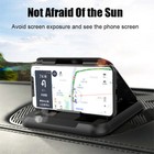 Phone Holder Car Dashboard Mount Mobile Shading Bracket Clip Silicone Anti-slip