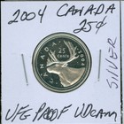 2004 Canada Silver 25 Cents Ultra Finest Proof Ultra Dcam 