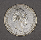 1854 Saxony Albertine German States Silver Death Thaler