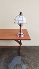 Dollhouse Light Table Lamp Battery Operated White   Bronze Gold 1 12 Scale