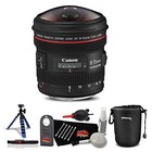 Canon Ef 8-15mm F 4l Fisheye Usm Lens Professional Kit International Model