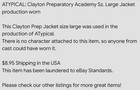 Atypical  Clayton Preparatory Academy Sz  Large Jacket Production Worn