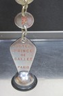 Hotel Prince De Galles Paris Rare Vintage Chrome Finished Key Fob Paris France