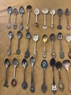 Vintage  Antique  Vintage Mixed Lot Silverplate States   Souvenir Spoons Travel