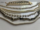 Park Lane Fashion Scene Austrian Crystals Faux Pearl Necklace Bracelet Nos