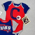 Nwt 6-9m Cooperstown Collection Chicago Cubs Baby One Piece Bodysuit Infant