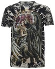 Gothic Grim Reaper Angel T-shirt Dark Love Tie-dye Fantasy Art Tee S-5xl