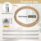 50ft Upholstery Stay Wire For Sofa Furniture Springs  Couch Spring Repair Kit Wi