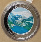 2003 The Canadian Rockies  20 Proof Fine Silver Canada Coin Rcm Coa Box