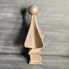 Anyique Cast Iron Finial Fence Topper 4-sided Spire Style Architectural Salvage 
