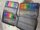 Lanrenweng 100 Color Gel Pens Set Assorted Colors With Zipper Carry Case