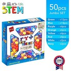50 Piece - Preschool Building Toys - Pre-kindergarten Toys - Sorting   