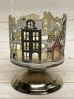 Bath   Body Works Christmas Village Metal Candle Holder Pedestal