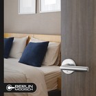 Berlin Modisch Passage Lever Door Handle Round Non-locking Set Hall closet Satin